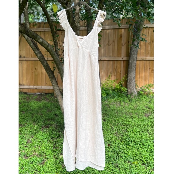 Magaschoni Dresses Nwt Magaschoni Organic Cotton Gauze Tiered Maxi